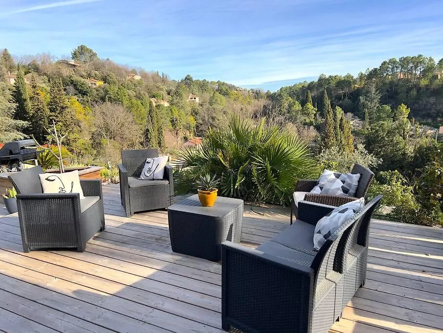 Villa La Raguette Piscine, Vue, Vaste Jardin, Ideale Famille Montauroux 0*,